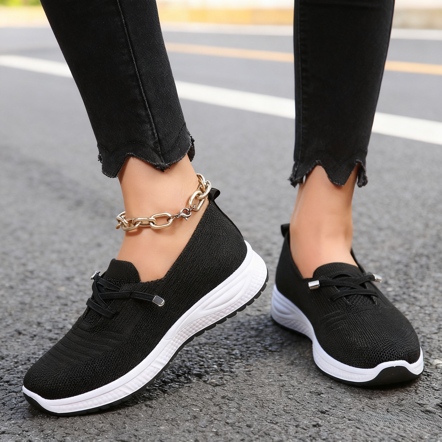 【36-41】Damskie buty sportowe, buty na płaskiej podeszwie, buty dla mamy, wsuwane buty płócienne 3640627