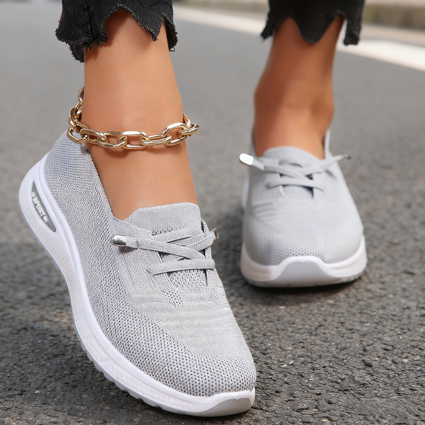 【36-41】Damskie buty sportowe, buty na płaskiej podeszwie, buty dla mamy, wsuwane buty płócienne 3640627