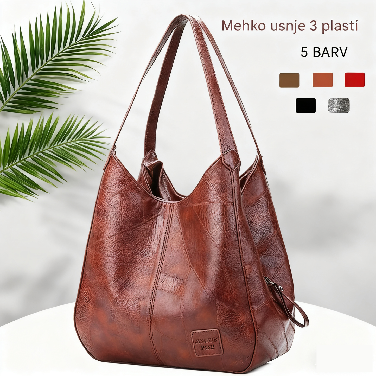 💖👜💖Miękka skórzana torba na ramię, nowy styl, duża pojemność, odpowiednia