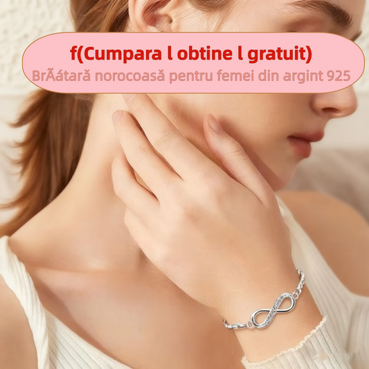 ✨【🎁Kup 1, a 1 dostaniesz gratis】✨Bransoletka na szczęście ze srebra próby 925 dla kobiet