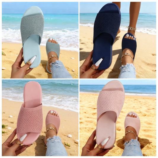 🔥👡【35-43】2025 nowe modne damskie duże kapcie domowe kapcie płaskie kapcie kapcie rekreacyjne na zewnątrz