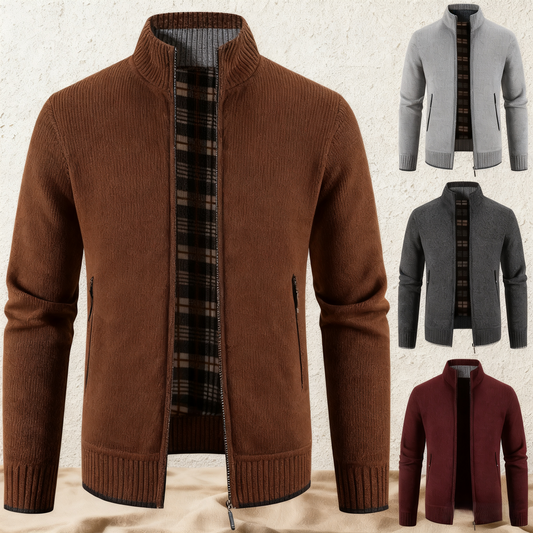 ❄️⛄️【M-3XL】Męski, swobodny, polarowy sweter rozpinany