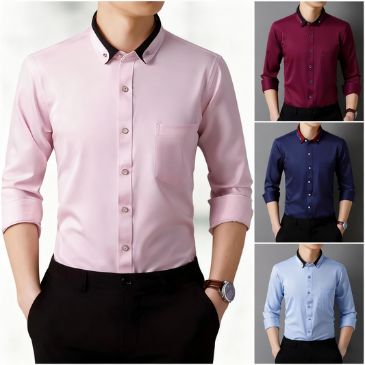【S-4XL】2025 Nowa oddychająca biznesowa koszula męska casual
