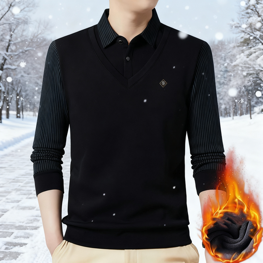 🔥【🛒Kup 1, a 1 dostaniesz gratis】【M-4XL】Męski dwuczęściowy, ciepły top z kaszmiru premium